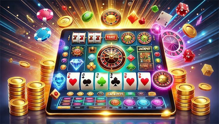 Super Ace slot game lobby showing multiple reel titles on mobile screen